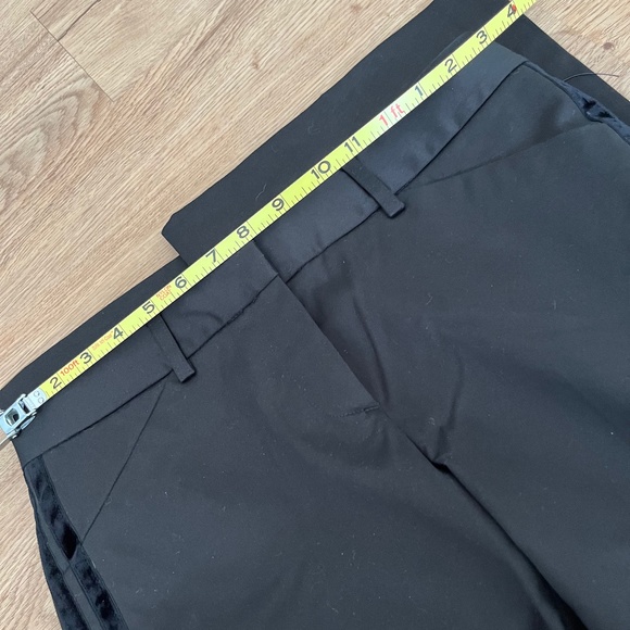Vtg THEORY Blk Tuxedo Pants Slacks Sz 6 EUC - Picture 10 of 12